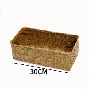 Cesta de Armazenamento de Tecelagem de Vime