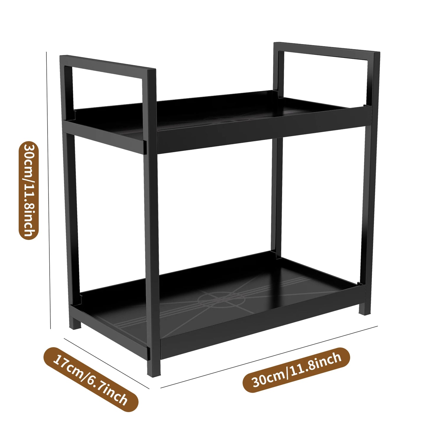 Organizador de Banheiro Elegante 2 compartimentos