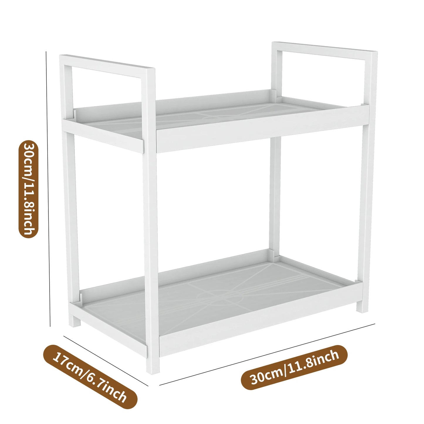 Organizador de Banheiro Elegante 2 compartimentos